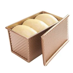 Brödform med lock Bakform Kakbröd Rostad brödlåda i kolstål Nonstick-beläggning Bakverktyg