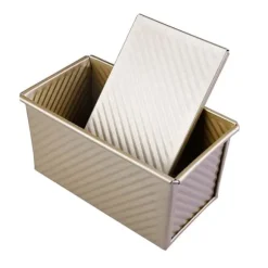 Brödform med lock Bakform Kakbröd Rostad brödlåda i kolstål Nonstick-beläggning Bakverktyg