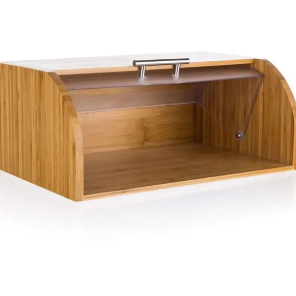 Brödkorg - BANKETT - GLANSIG - Bambus - 40,5 x 27 x 17 cm - Lock i plast