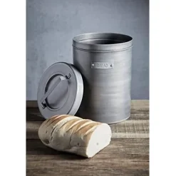 Brödkorg - Kitchencraft - INDBBI - Grå metall - Vintage - 23 x 23 x 34.5 cm