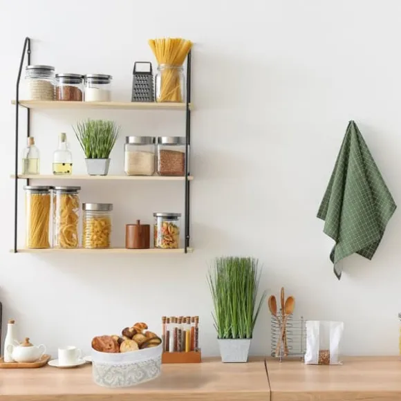 Brödkorg, Bambu, 16x34x23,5 cm, Grå