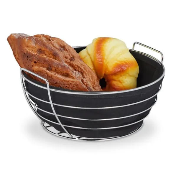 Brödkorg, Rund Metall, 23x11 cm