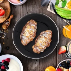 Brödkorg, Rund Metall, 23x11 cm