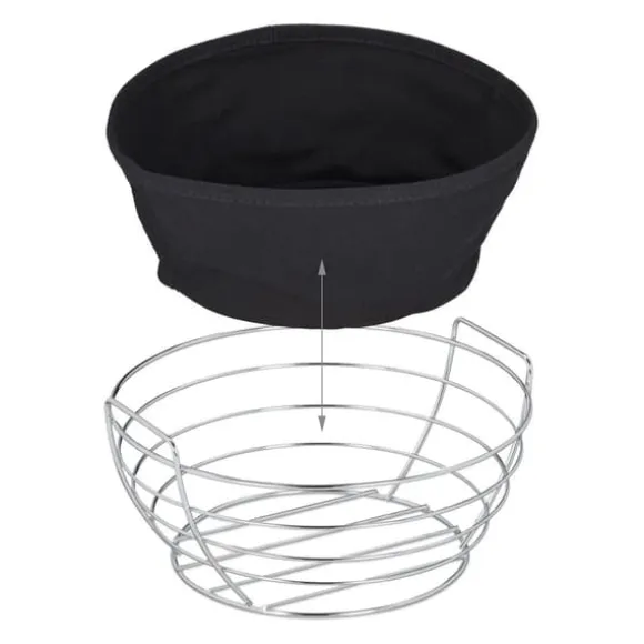 Brödkorg, Rund Metall, 23x11 cm