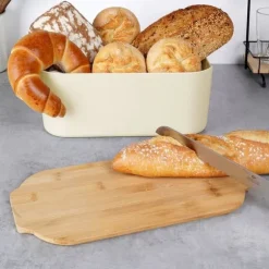Brödkärl för frallor med bambubräda för kök