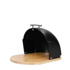 Brödlåda | DARVIN | rund svart | 37x26x22 cm | 996362