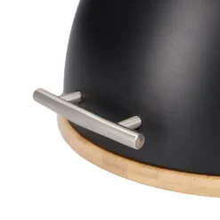 Brödlåda | DARVIN | rund svart | 37x26x22 cm | 996362