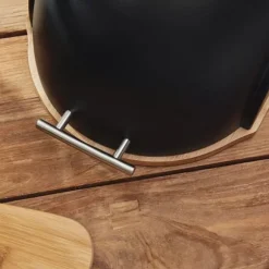 Brödlåda | DARVIN | rund svart | 37x26x22 cm | 996362