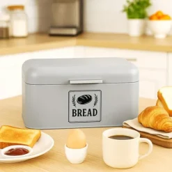 Brödlåda, 16,5x30x19 cm, Silver