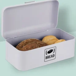 Brödlåda, 16,5x30x19 cm, Silver