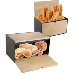 BRÖDSLÅDA DUBBELSIDIG BRÖDBEHÅLLARE KLAUSBERG KB-7395 grå