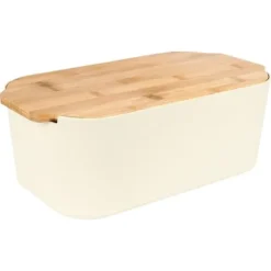 BRÖDSLÅDA MED BAMBUSKORDA, KRÄM 259303