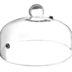 Bred glaskupol för att röka mat på en tallrik med håldiameter. 260 mm - Hendi 199664