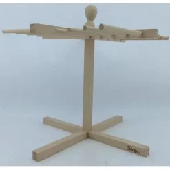 Bred ut färsk pasta i trä med 16 ställ Torkställ för färsk pasta Torka lång pasta som spagetti och