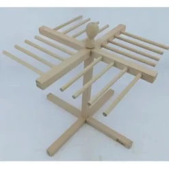 Bred ut färsk pasta i trä med 16 ställ Torkställ för färsk pasta Torka lång pasta som spagetti och