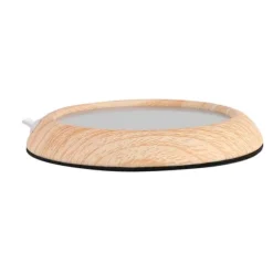 Bright Wood Grain USB Cup Warmer: Håll din dryck varm