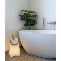 Bristol lampa vinkylare uppladdningsbar vit.