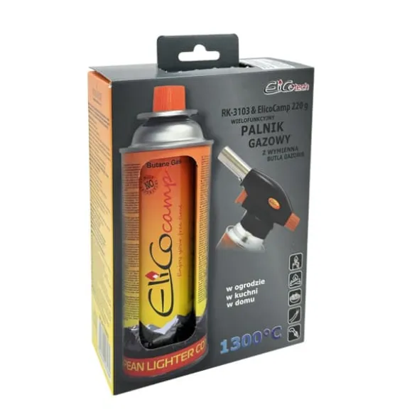 BRÄNNARE RK-3103 + GAS ELICOCAMP 220G - S/PA RK-3103