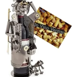 BRUBAKER Dekorativ vinkylare - Metallskulptur - Presentidé - Jägare: Kök & Hem