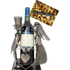 BRUBAKER Vinflaskhållare - Gift par-Bröllop - Metall - Prydnadsföremål