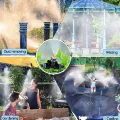 Brumisateur Exterieur - VINSIC - Spraysystem 20M - 20 Messingmunstycken - Effektiv Kylning