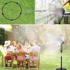 Brumisateur Exterieur - VINSIC - Spraysystem 20M - 20 Messingmunstycken - Effektiv Kylning