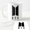 BTS Mugg + Underlägg med Bts Army design