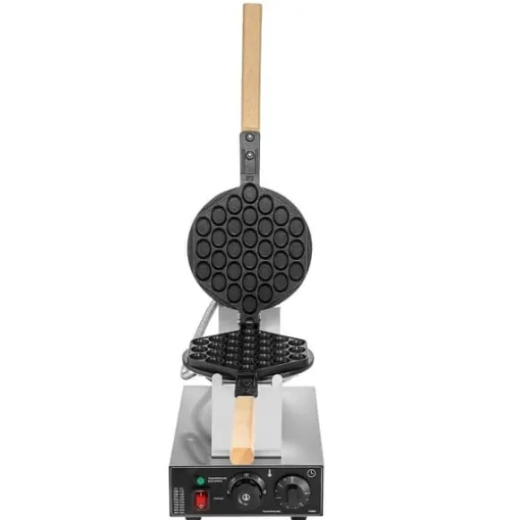 Bubbelvåffelmaskin 1400W, Non-Stick, Äggpannkaka Bakmaskin, Optimal Värmeöverföring, Hög Prestanda, Perfekta Våfflor Varje Gång