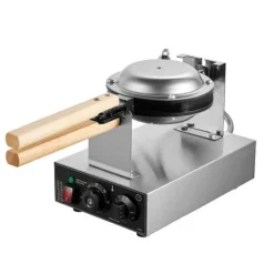 Bubbelvåffelmaskin 1400W, Non-Stick, Äggpannkaka Bakmaskin, Optimal Värmeöverföring, Hög Prestanda, Perfekta Våfflor Varje Gång