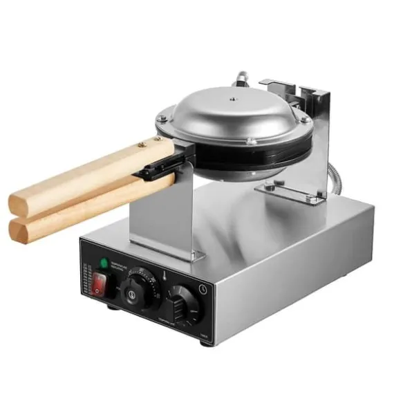 Bubbelvåffelmaskin 1400W, Non-Stick, Äggpannkaka Bakmaskin, Optimal Värmeöverföring, Hög Prestanda, Perfekta Våfflor Varje Gång