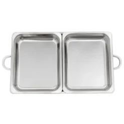 Buffet Värmeskål Set, 4-delad Matvärmare, Alkoholkamin Ingår