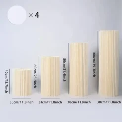 Buffetstativ, Klart PVC-material, Robust och Elegant Design,vit 40 60 80 100