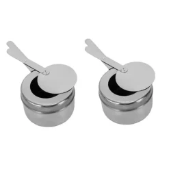 Buffévärmare Chafing Dish - Rektangulär Matvärmare - 3 Fack 3×3 L (9 L) - Rostfritt Stål - För Catering & Buffé