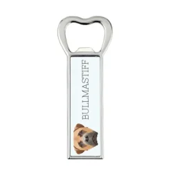 Bullmastiff, Bulmastiff - flasköppnare med foto och inskription för Art-Dog öl