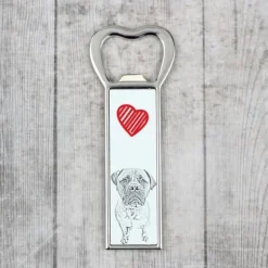 Bullmastiff, Bulmastiff - flasköppnare med en hund, personlig kylöppnare, unik present till en man från Art-Dog