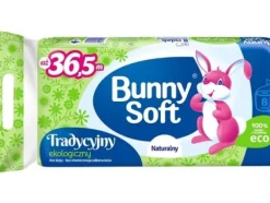 Bunny Soft Bunny Soft Traditional - Mjukt toalettpapper, 100% återvunnet papper - 8 rullar