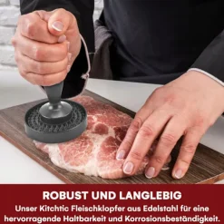 BURGARPRESS HAMBURGARKÖTTSTÄNST manuell 10 cm non-stick