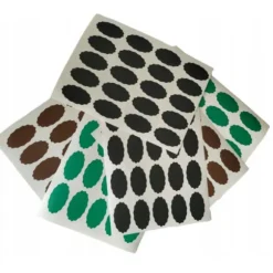 Burketikett 5,5x3 cm för marmelad 80 st. matt guld