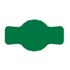 Burketikett 7x4 cm för marmelad 72 st grön matt