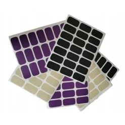 Burketikett 5,5x3 cm för marmelad 84 st orange matt