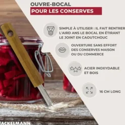 Burköppnare - Fackelmann - 30382 - Trä - Rostfritt stål - 22,5 cm