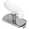 Burköppnare i rostfritt stål Bärbar manuell flasköppnare med ergonomiskt handtag Bekväm att använda för KitchenWhite