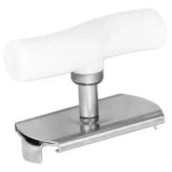 Burköppnare i rostfritt stål Bärbar manuell flasköppnare med ergonomiskt handtag Bekväm att använda för KitchenWhite