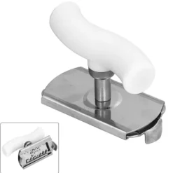 Burköppnare i rostfritt stål Bärbar manuell flasköppnare med ergonomiskt handtag Bekväm att använda för KitchenWhite