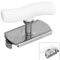 Burköppnare i rostfritt stål Bärbar manuell flasköppnare med ergonomiskt handtag Bekväm att använda för KitchenWhite