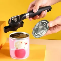 Burköppnare Manual Burköppnare Flasköppnare i rostfritt stål Slät kant Halkfritt handtag för kök