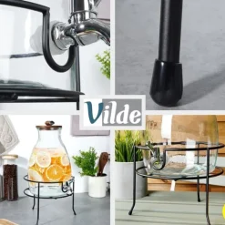 Burkställ med kransvart bas för dryckesdispenser