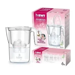 BWT Manual Life Magnesium Vattenfilter + Pack 6 vattenfilter, 2,6 L Vit 8801503