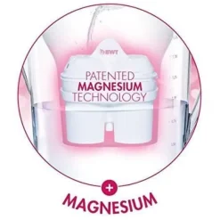 BWT Manual Life Magnesium Vattenfilter + Pack 6 vattenfilter, 2,6 L Vit 8801503