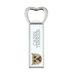 Cairn Terrier - flasköppnare med foto och inskription för Art-Dog öl
